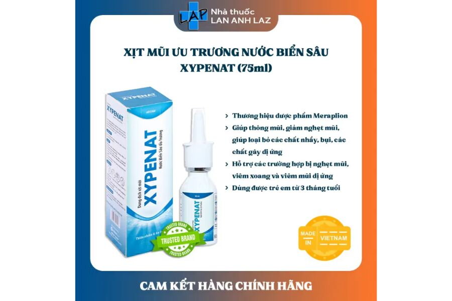 Xịt Mũi Xypenat – Giải Pháp Hỗ Trợ Hiệu Quả Cho Viêm Mũi, Viêm Xoang Và Nghẹt Mũi